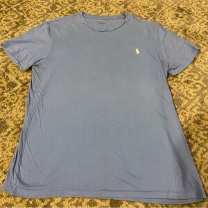 Polo by Ralph Lauren Crew Neck Tee in Dusty Blue with White Pony